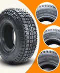 9x3.50-4 Tire With Inner Tube Replacement For 49cc Stand Up Gas Scooter 4-Wheeler Garden Tractor Go Kart
