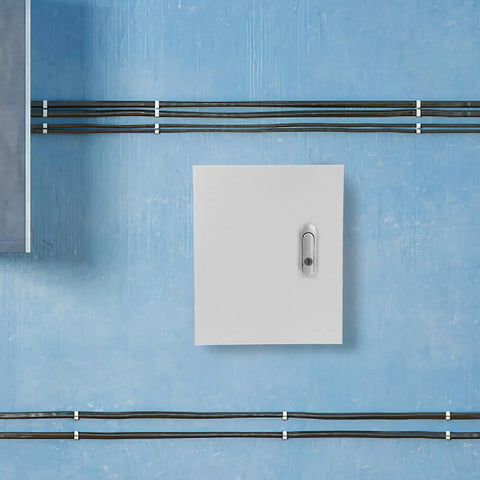 Wall Mounted Outdoor Power Distribution Box 250x300x140mm Heavy Duty Metal Enclosure Splashproof Electrical Control Panel Cabinet