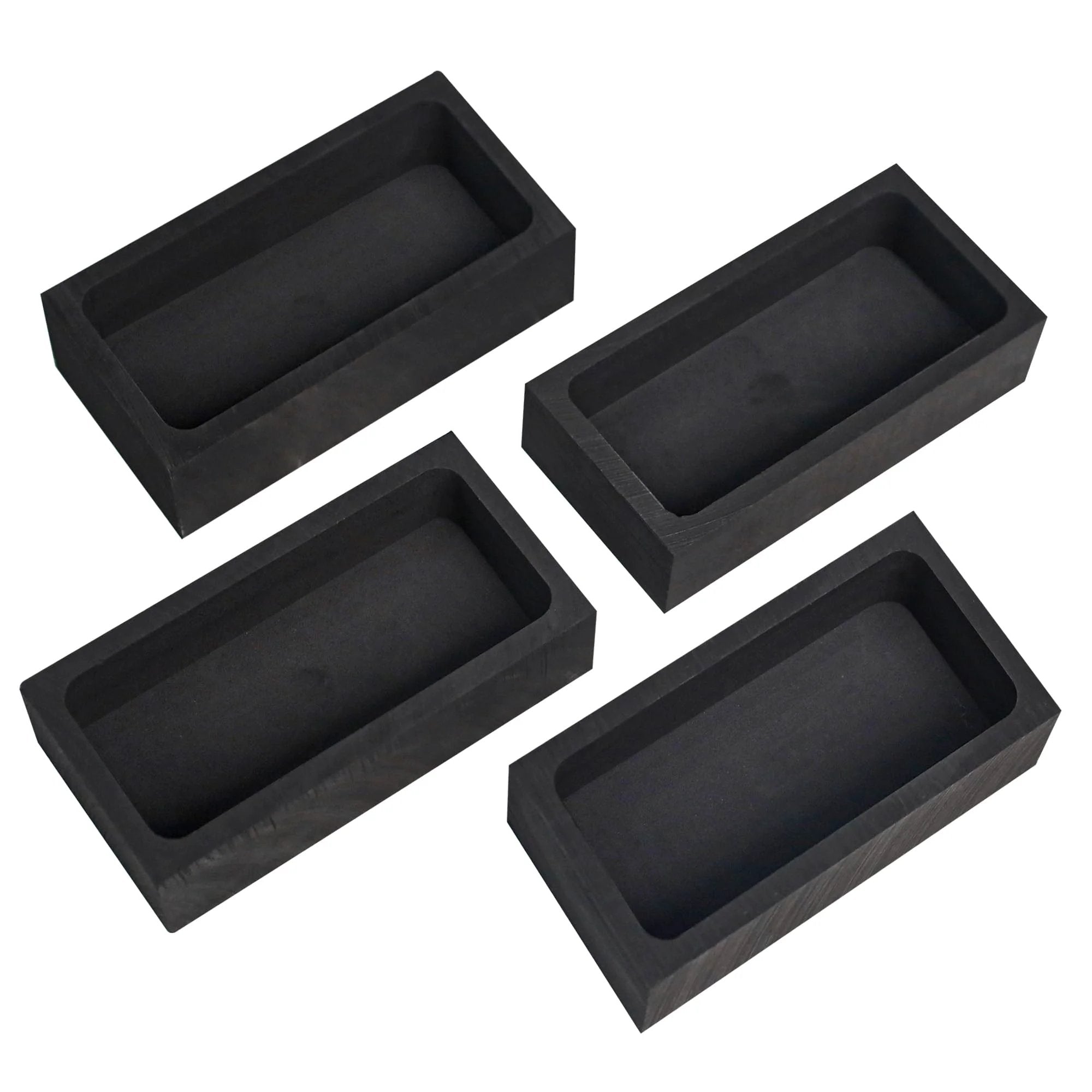 Graphite Ingot Molds for Metal Casting 4 Pack