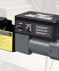 Bead Roller Drive System With 1/6 HP 120V Motor, Variable Speed 0 To 20 RPM, And Foot Pedal Control, shown in close-up view