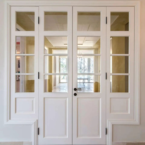 White French doors with 24 Pack Matte Black Door Hinges Three And A Half Inch Rounded Interior Hinges With Quarter Inch Radius Corners