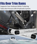 Outboard Motor Support Sticks Pair For Trailering 8.5 Inch Aluminum Transom Saver Fits Most 150 HP And Up Outboards Safe For Salt Or Fresh Water Not For 2024 Mercury Motors