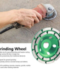 Double Row Diamond Grinding Wheel Disc For Concrete Granite Marble Polishing And Smoothing, Grindin Tough Masonry Stone Surfaces