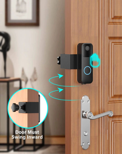 Heavy Duty Full Metal Anti Theft Video Doorbell Mount For First Generation Doorbells Not For Second Gen No Drilling Quick Install