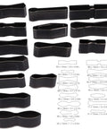 Pro Grade 15 Pcs Leather Cutting Dies Set With Hole Hollow Cutter Tools shown in various shapes and sizes for DIY crafting.