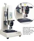 Digital Force Gauge 500N Push Pull Gauge With Test Stand USB Data Output For Accurate Bench Top Testing And Measurements Zero Point Five Percent Accuracy 500N Capacity 180 Millimeter Travel, with clamps