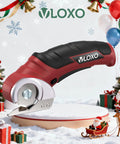 Cordless Electric Scissors For Cardboard And More 240 RPM Box Cutter That Slices Through Quarter Inch Materials With Ease, red and black