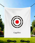 Golf Target Cloth 5x6ft Protective Net With Quick Setup on grass, featuring target design for backyard practice and accuracy boost.