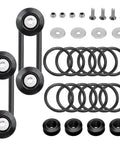 12 Piece Dope Bumper Quick Release Fastener Kit For Front And Rear Bumpers Includes Stainless Steel Bolts Nuts Washers Fender Holders Easy Pop Off And Reinstall Heavy Duty Aluminum Finish DIY Car Mod Essential