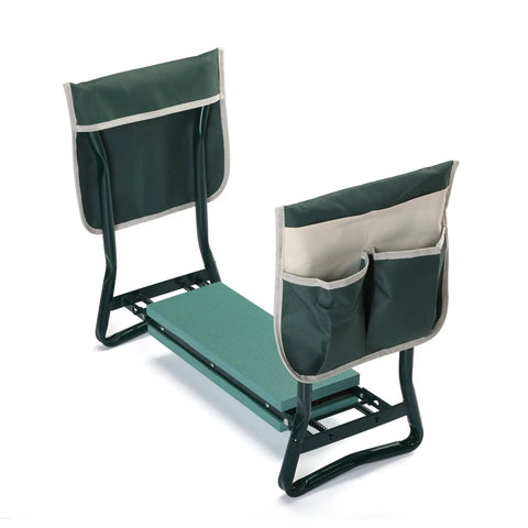 Workhorse Garden Stool And Kneeler With Tool Bags Converts From Kneeler To Seat For Easy Outdoor Tasks Soft Kneeling Pad