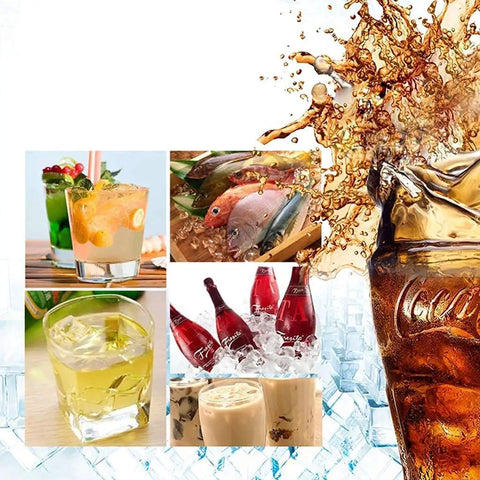 Top Shelf Portable Countertop Ice Maker With Sleek Stainless Steel Build Produces 33 Lbs Of Fire Ice In 7 Minutes For Chill Weekend Kickbacks And Low Effort Hosting drinks and seafood over ice cubes.