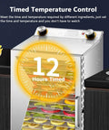 Heavy Duty Electric Food Dehydrator Machine With Hella Spacious 18 Layer Stainless Steel Trays for drying fruits and veggies with timed temperature control.