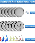 50 Sets 2.25 Inch Bottle Opener Button Badges With Magnetic Backing 58mm metal blanks, compatible with button maker machines