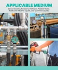 1 Inch PP Chemical Flow Meter Waterproof For Acid And Alkali Liquids And Water Tough Industrial Grade Flow Sensor Built To Handle Wet Environments With EMI Protection And Easy Installation on fuel and water pipes