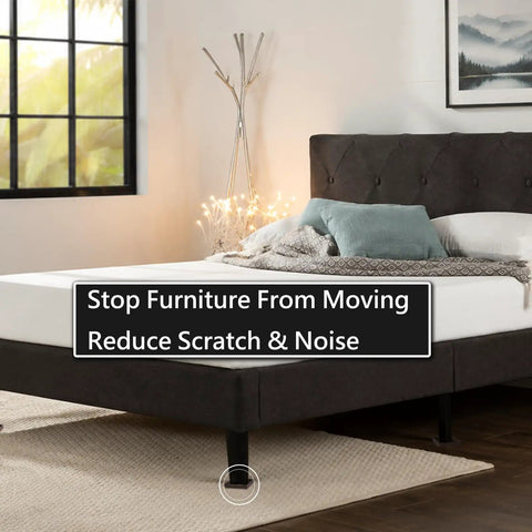 High Performance Non Slip Furniture Cups And Square Caster Pads For Hardwood Floors under bed to reduce scratches and noise.