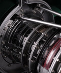 Close-up of internal components of One-Tenth Scale Twin Spool Turbofan Engine Model Kit That Actually Runs With Metal CNC Finish Electric Powered