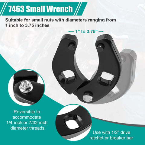 Adjustable Gland Nut Wrench For Hydraulic Cylinders, Beast Of A Spanner Tool For Farm And Construction Equipment