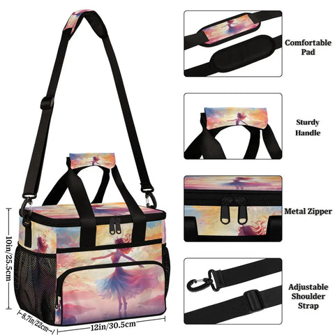 Insulated Picnic Backpack For Women And Men with adjustable strap and colorful design