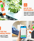 4 In 1 Water Quality Meter With PH EC TDS And Temperature For Home Use Portable Tester monitoring hydroponics and drinking water