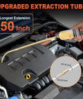 H-veenjor 200cc automotive oil extractor syringe with 50-inch hose for manual oil change