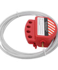 Heavy Duty 1.8M Adjustable Cable Lockout Fits 4 Locks, featuring ABS housing and 4mm cord for industrial safety.