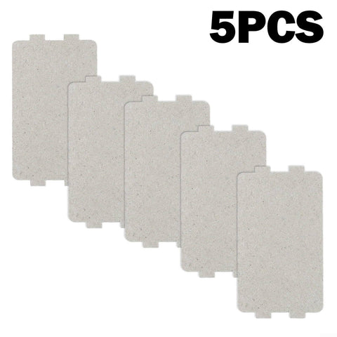 Set Of 5 Microwave Waveguide Cover Plates With Mica Sheets For Home Use, durable and heat resistant, shown in stack.