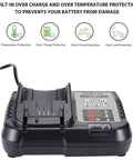 Replacement Dewalt 12V 20V Max Lithium Charger Station For DCB Batteries DCB112 with protection features shown