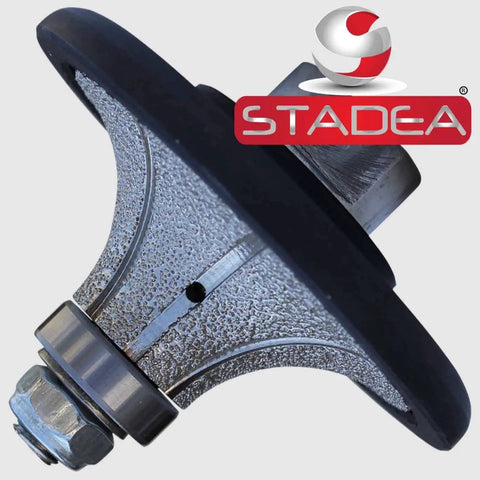 Diamond Radius Profile Wheel Bit Heavy Duty Pro Grade For Granite Marble Stone Countertop Edging 1 Inch Radius Demi B25 Vacuum Brazed