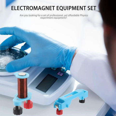 Two Set Electromagnet Experiment Kit For Physics Teaching And Magnetism Labs In Primary School, Durable Metal And Plastic Tools