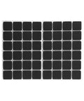 48 Pcs Black Non Slip Self Adhesive Furniture Feet Pads For Floor Protection, Durable Rubber Cushions on white background