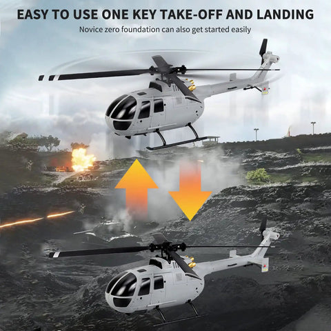 Single Propeller RC Helicopter With 6 Axis Gyro Stabilization For Newbies Aileronless Flight Altitude Hold Indoor Friendly