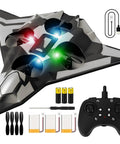 Foam Remote Control Airplane For Kids And Adults Easy To Fly With Stable Hover 360 Flips Circle Flying LED Light 2.4GHz