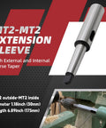 Pro Grade MT2 Extension Sleeve For External And Internal Morse Taper MT2 30mm Diameter By 175mm Length Heavy Duty Lathe Accessory