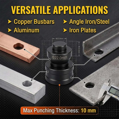 Heavy Duty Hydraulic Hole Punch Die Set Replacement For Industrial Punching Machines High Carbon Steel Round Hole Punch And Die Mold