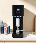 Heavy Duty Commercial Can Sealer Machine With LED Display And Intelligent Counting For Cafes Bars, semi automatic sealing device in action.
