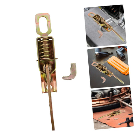 Heavy Duty Toggle Clamp Latch For Truck Bed And Tool Box Adjustable Metal Spring Hasp in use on a vehicle compartment