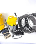 Badass Sectional Drain Cleaner Half Horsepower Motor Knocks Out Stubborn Clogs Fast On Three Quarter Up To Four Inch Pipe Loaded With 120 Ft Plus Five Eight Cable And Full Cutter Kit For Zero Sweat Repairs Anytime.