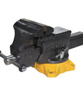 Beefy 6 Inch Bench Vise 38-616 for Mechanics heavy duty steel frame with smooth jaw, swivel base for versatile mounting in workshop