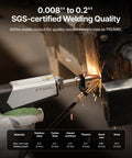 MetalFab 800W Three In One Laser Welding Cutter Cleaner Machine in action welding stainless steel
