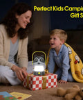 Mother and child using Kids Lantern And Headlamp Set 2 In 1 Rechargeable 360 Degree LED Tent Night Light For Toddlers