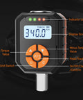 Half Inch Digital Torque Wrench Adapter Set With Buzzer And LED Indicator, 17 To 340 Newton Meters, 12.54 To 250.8 Foot Pounds, Electronic Torque Adapter For Automotive Motorcycle And Car Repair, Precision Readouts. Digital display and control buttons