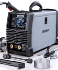 180 Amp All In One MIG Welder With Dual Voltage 110V 220V For Gas And Gasless Flux Core Welds Lift TIG Stick And Spool Gun 5 In 1 Portable Welding Machine With 2T 4T Modes For DIYers Beginners And Pros