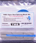 Pro Grade Splicing Block Kit In Hard Gold Anodized Aluminum Made In USA For One Quarter Inch Open Reel Tape And 8 Track Cartridge