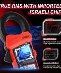 6000 Count Digital Clamp Meter With True RMS, Israeli Chip Detail, Graph Comparison, HVAC Pro Grade Multimeter Front View