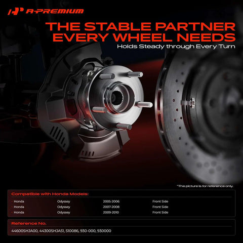 Honda Odyssey Front Wheel Bearing And Hub Kit 5 Lug 5 Stud Wheel Hub Assembly For 2005 2006 2007 2008 2009 2010
