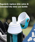 Bite Valve Replacement Pack for Brita Water Bottle Mouthpiece, 3 Pack, Food Grade Silicone, BPA Free, Leak Proof and Odor Resistant, Durable Hydration Valve for Fresh Tasting Water on bottle