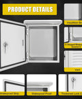 Rugged Outdoor Electrical Box Enclosure With IP65 Waterproof Junction Box Galvanized Steel Anti Rust NEMA Wall Mounted Project Box details