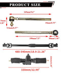 Product dimensions of Go Kart Steering Wheel And Rack Pinion Kit 270mm 10.6 Inch Wheel 330mm 13 Inch Rack with shaft and tie rod end