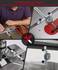 Digital Table Saw Alignment Gauge With 0.0005 Inch Resolution And Fast Response on table saw and metalworking tools