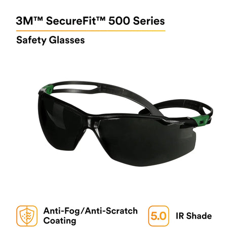 Top Tier Sport Safety Glasses Featuring Ir Five Gray Optics And Recessed Temple Ribs For Knockout Comfort And Seamless Ppe Compatibility On Heavy Duty Work Sites, featuring 5.0 IR shade